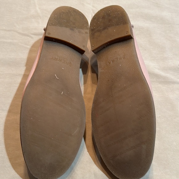 Sperry Women's Seaport Penny Tri Tone Loafer, Pink, White, and Gray. Size 9 - Picture 7 of 7
